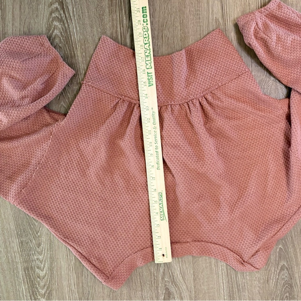 We The Free Crop “Fall for You” Sweater Free People Reversible Cactus Tint - Picture 10 of 13
